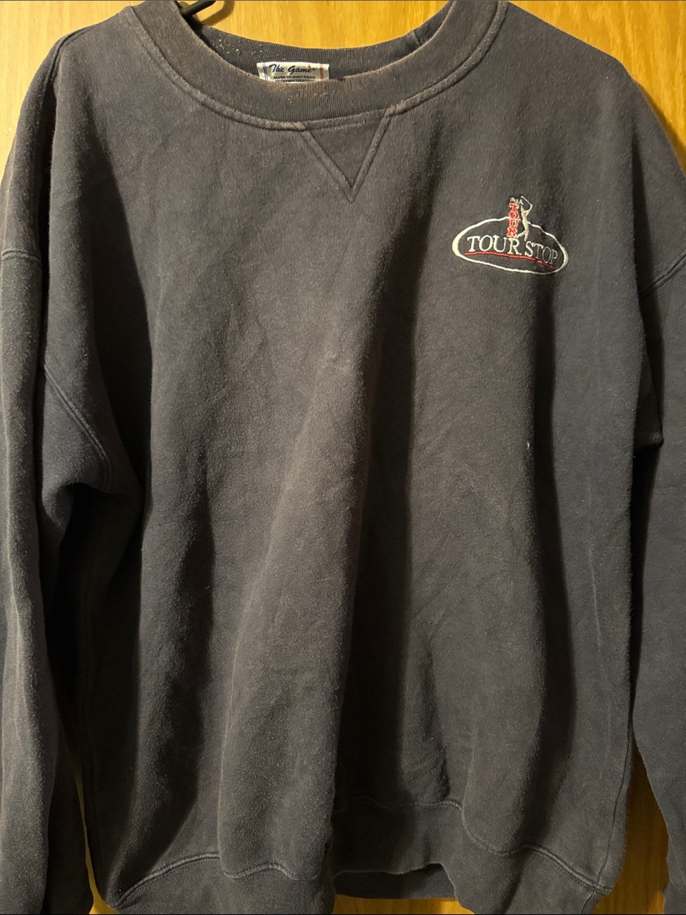 Men’s PGA Tour Stop Navy Blue Crewneck Sweatshirt